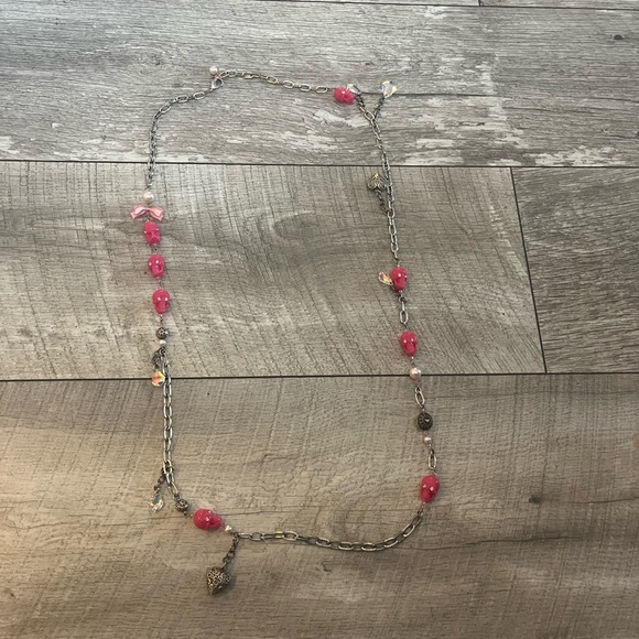 Tarina Tarantino Scull bow Long Necklace - Picture 2 of 3